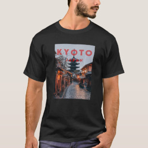 Camiseta Estética de la calle vieja de Japón en Kioto