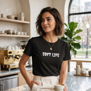 Camiseta estética de la era de la vida suave Min