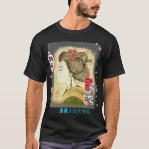 Camiseta Estética de la moda japonesa Geisha Tokyo