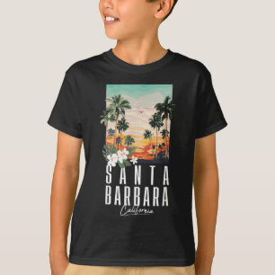 Camiseta Estética de la playa de California Santa Bárbara P