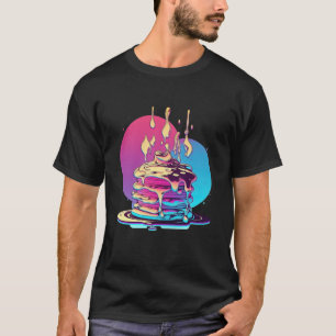 Camiseta Estética de las ondas retroondas de los años 80 de