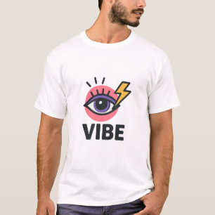 Camiseta Estética de moda de Vibe - Ojo con perno relámpago