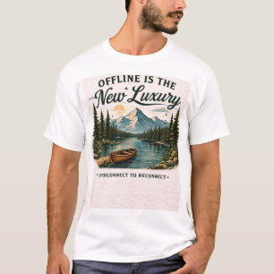 Camiseta estética de naturaleza de lujo offline