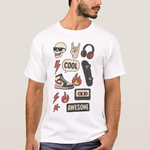 Camiseta estética de niño rockstars