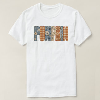 Camiseta Estética de Otoño Cuadros Florales Bordados de Cal