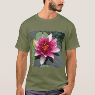 Camiseta estética de papel pintado floral
