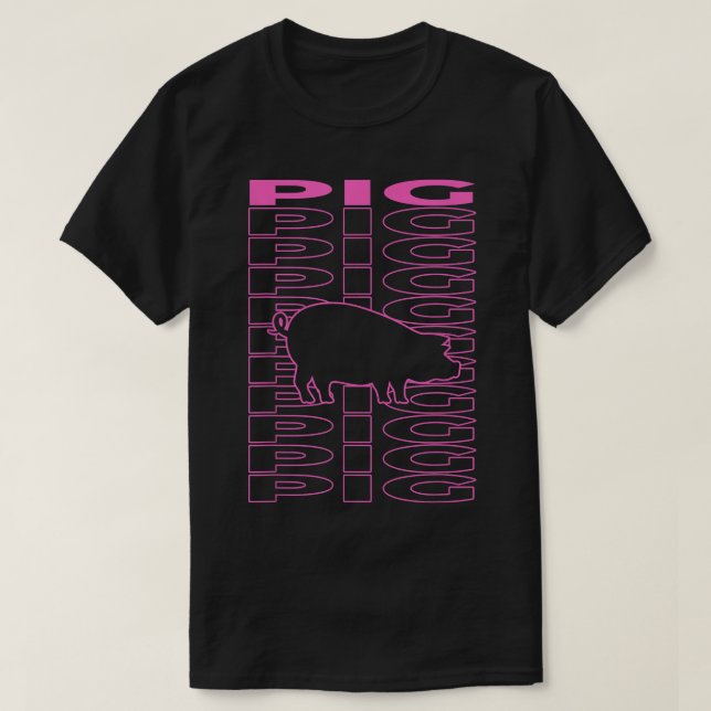 Camiseta Estética de Pig Pastel (Diseño del anverso)