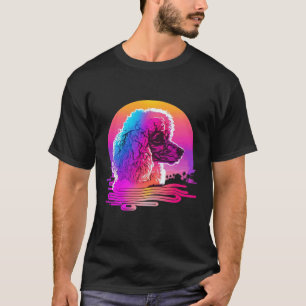 Camiseta Estética de Poodle s Retro Synthwave 80