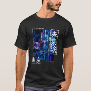 Camiseta Estética de ropa callejera ciberpunk japonesa de T