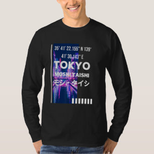 Camiseta Estética de Streetwear de Tokio Cyberpunk Glitch J