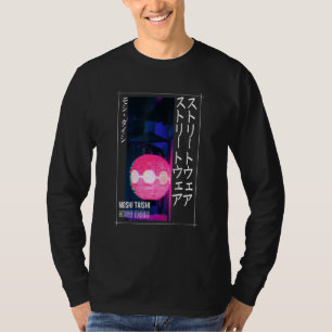 Camiseta Estética de Streetwear de Tokio Cyberpunk Glitch J