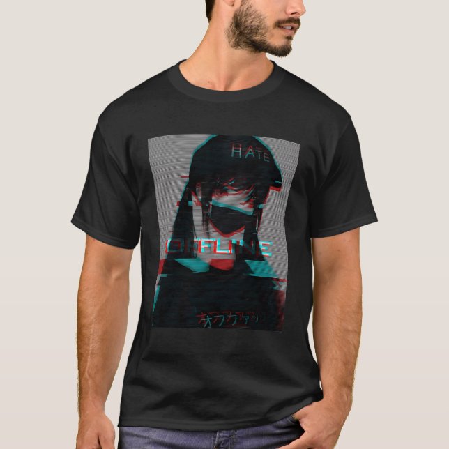 Camiseta Estética de vaporolas de futurismo japonés Tee Ani (Anverso)