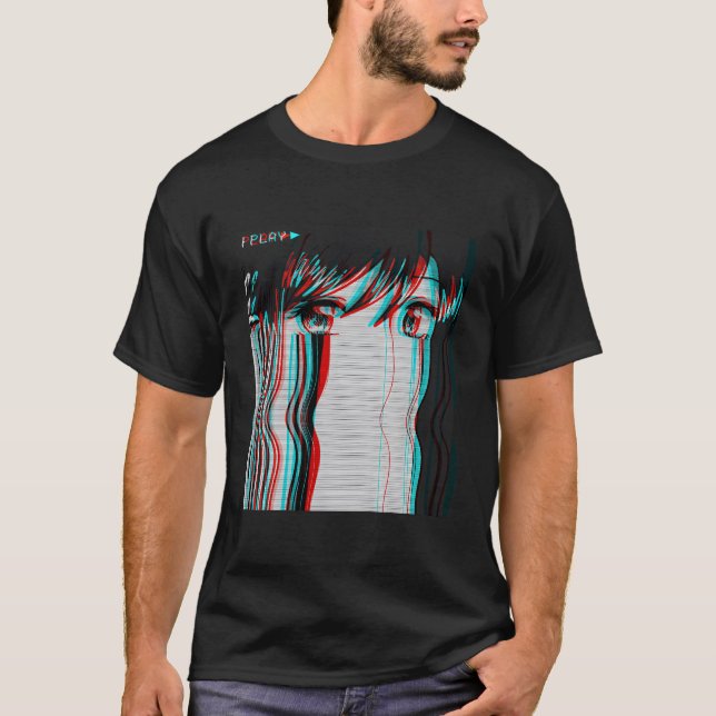 Camiseta Estética de vaporwave Anime E Harajuku (Anverso)