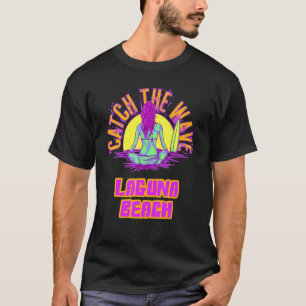 Camiseta Estética de vaporwave de surf de Laguna Beach Ola 