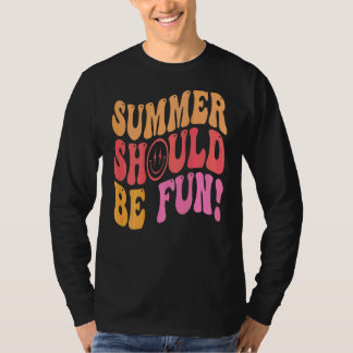Camiseta Estética de verano divertido debería ser