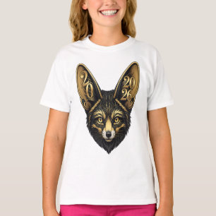 Camiseta Estética del arte negro y dorado año 2026
