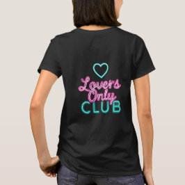 Camiseta Estética del club de amantes neón retro de los 80 