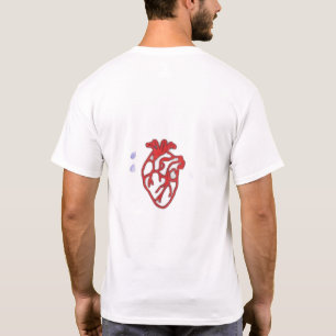 Camiseta estética del corazón humano