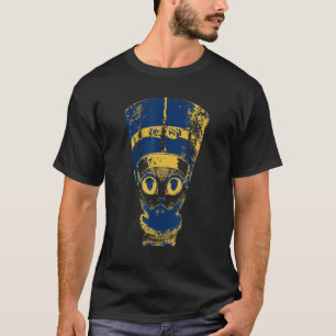 Camiseta Estética del gato de la reina egipcia Nefertiti