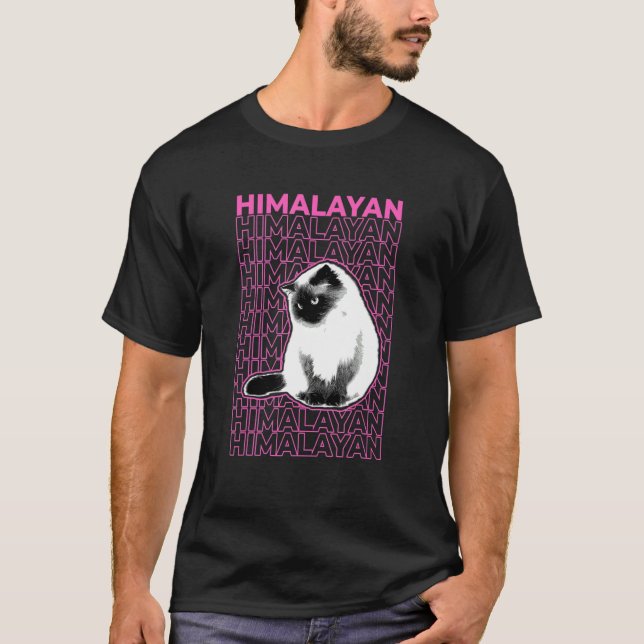 Camiseta Estética del gato pastel del Himalaya (Anverso)