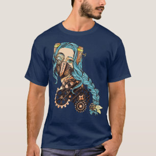 Camiseta Estética del Gótico Steampunk Pastel Yami Kawaii A