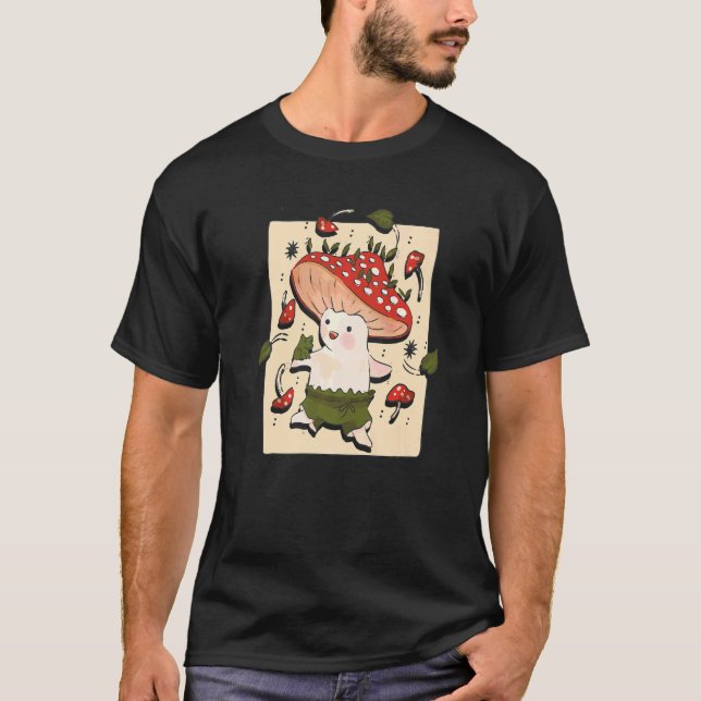 Camiseta Estética del hongo Goblincore de hongos Naturaleza (Anverso)