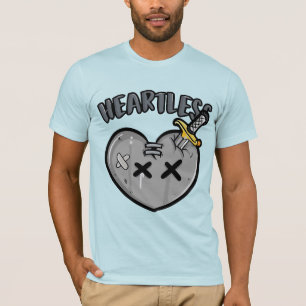 Camiseta Estética del Punk Rock del Poster del corazón y la