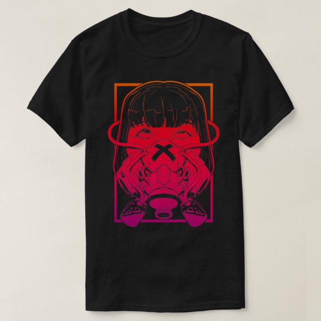 Camiseta Estética E de vaporwave de Gótico de Punk de edula (Diseño del anverso)