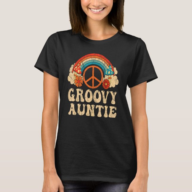 Camiseta Estética estética de los años 70 de Groovy Auntie  (Anverso)
