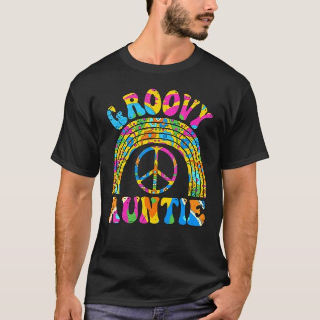 Camiseta Estética estética de los años 70 de Groovy Auntie  (Anverso)