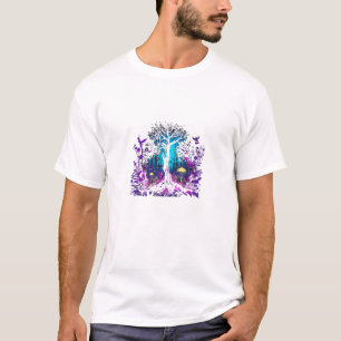 Camiseta Estética Fey Gótico Emo Goblincore Bosque Gráfica