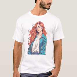 Camiseta Estética Fiery Redhead