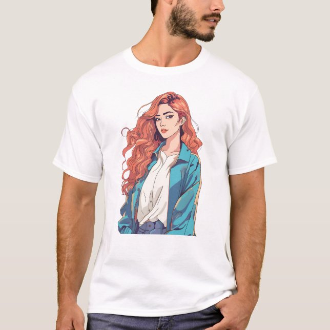 Camiseta Estética Fiery Redhead (Anverso)