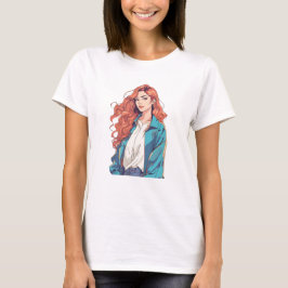 Camiseta Estética Fiery Redhead