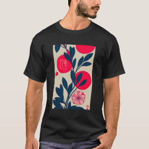 Camiseta Estética floral japonesa Ikebana japonesa