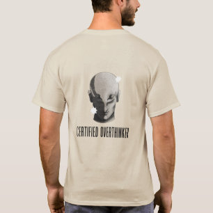Camiseta Estética Gráfica Vintage de Pensador Excesivo Cert