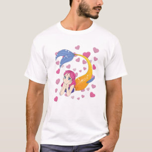 Camiseta Estética japonesa - Chica de la sirena animada - M