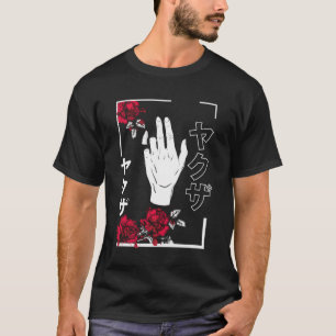 Camiseta Estética Japonesa Flores Adolescentes Chicas Hombr