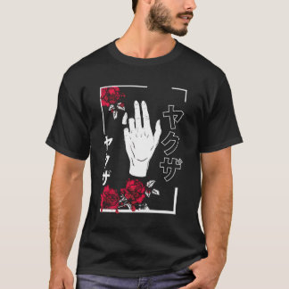 Camiseta Estética Japonesa Flores Adolescentes Chicas Hombr