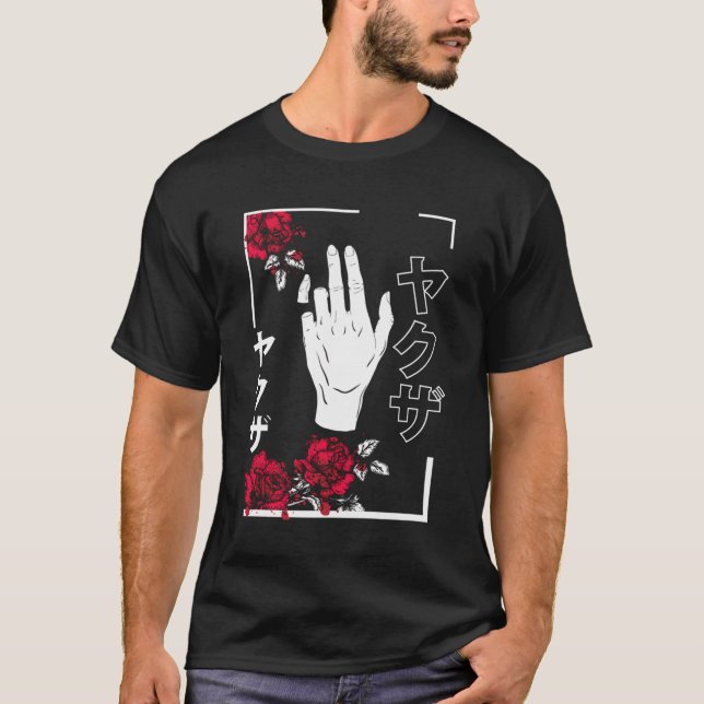 Camiseta Estética Japonesa Flores Adolescentes Chicas Hombr (Anverso)