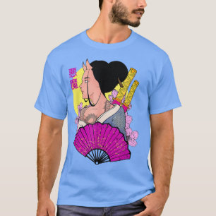 Camiseta Estética japonesa Geisha Samurai oni demon