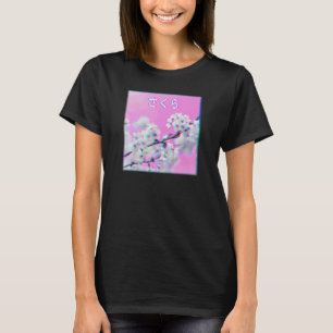 Camiseta Estética japonesa Vaporwave Glitch Sakura