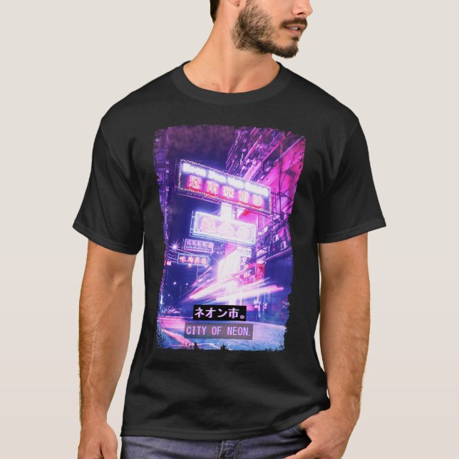 Camiseta Estética japonesa vaporwave Tokyo Streetwear (Anverso)