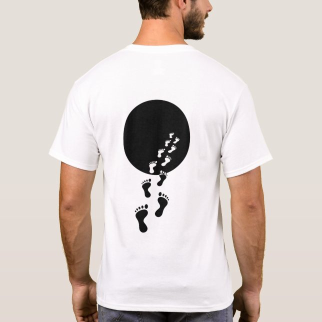 Camiseta estética minimalista VOID WALKER (Reverso)