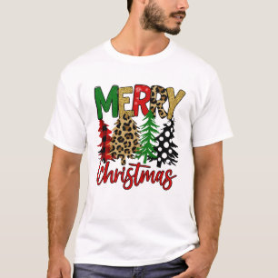 Camiseta Estética Moderna del Árbol de Navidad