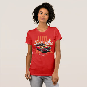 Camiseta estética naranja de estado de ánimo al at