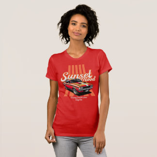 Camiseta estética naranja de estado de ánimo al at