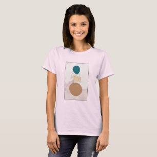 Camiseta Estética Neutral Estilo Bohemio Mínimo