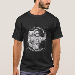 Camiseta Estética Nihilista de Cráneo de Astronauta Muerte 