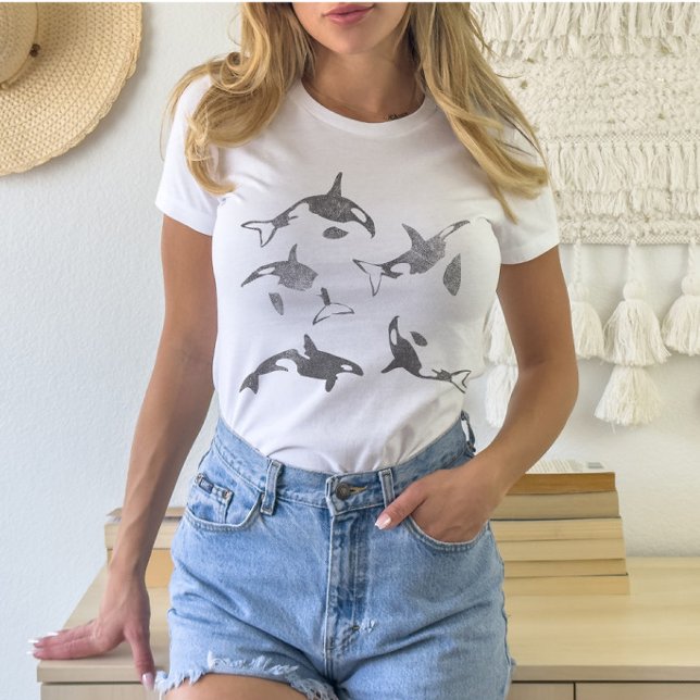 Camiseta estética Orca Grunge (Subido por el creador)